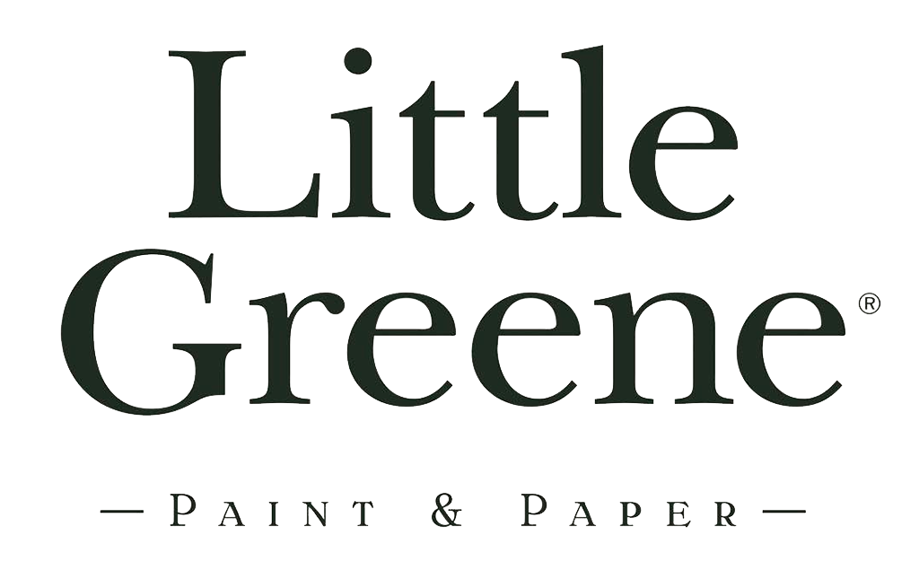 The logo features the words Little Greene in large, elegant serif font, with Paint & Paper in smaller text below, separated by thin lines on each side, all in dark green on a white background.